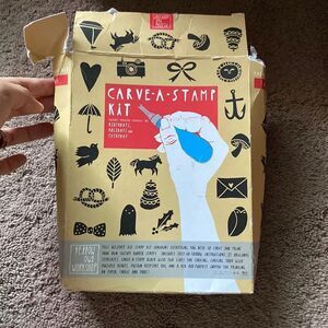 Brand new carve a stamp kit with damaged box